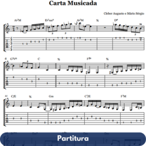 Carta Musicada (Fundo de quintal) - Violão 7 cordas